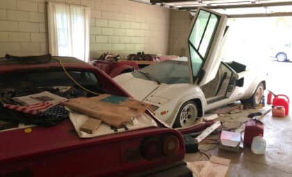Lamborghini and Ferrari found in grandma's garage