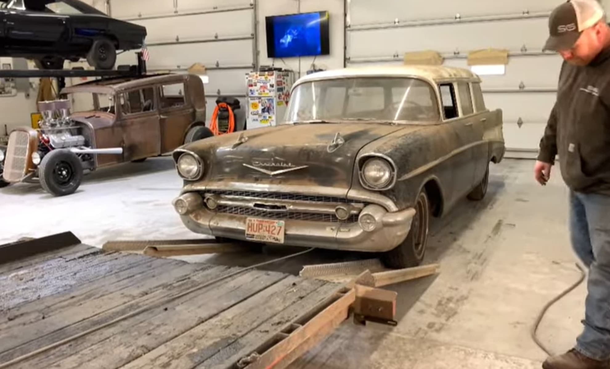 1957 Chevy 210 Townsman barn find